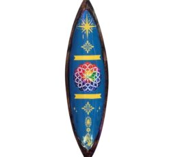 Enamel Incense Bowl - Mango Wood - Mandala