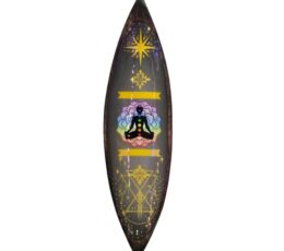 Enamel Incense Bowl - Mango Wood - Chakra