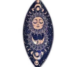 Enamel Incense Bowl - Aluminum - Pink Sun & Moon