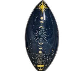 Enamel Incense Bowl - Aluminum - Zodiac Moon Phases