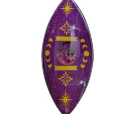 Enamel Incense Bowl - Aluminum - Purple Sun & Moon Phases