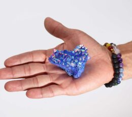Med Enhanced Quartz - Aura Aqua Halo Quartz (approx 100-150gm 7-10cm)