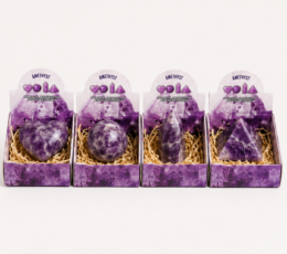 Four Gemstone Shapes - Amethyst