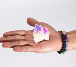 Med Enhanced Quartz - Aura Angel Quartz (approx 100-150gm 7-10cm)