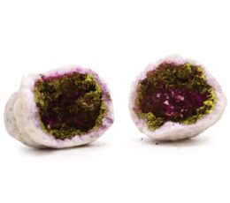 Coloured Calsite Geodes - Pink & Gold