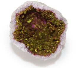 Coloured Calsite Geodes - Pink & Gold