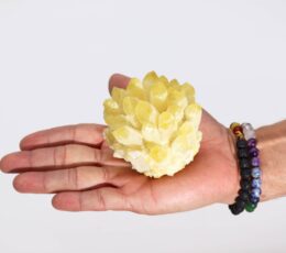 Crafted Quartz Cluster - Yellow Ghost Quartz (approx 250-300gm 8cm)