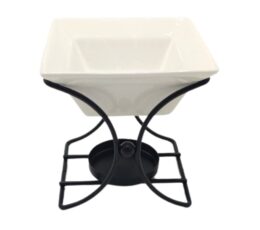 Ceramic & Metal Square Stand