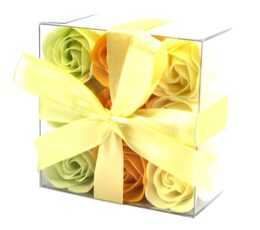 Set of 9 Soap Flowers- Spring Roses