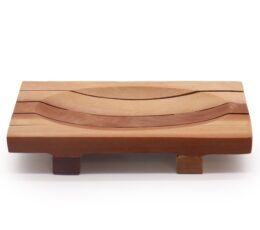 Classic Mahogany Soap Dish - Grid Drainer