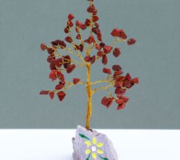 Red Jasper Gemstone Tree - 80 Stones