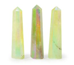 Gemstone Obelisk Point approx 9cm - Aurura Crystal Quartz - Pale Green