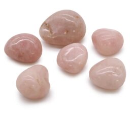 Bag of 6 Large African Tumble Stones - Rose Quartz