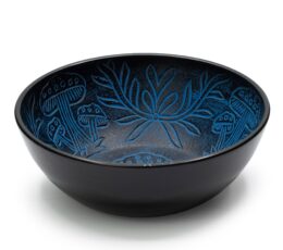 Aluminum Singing Bowl - Magic Mushroom - Blue (20cm)