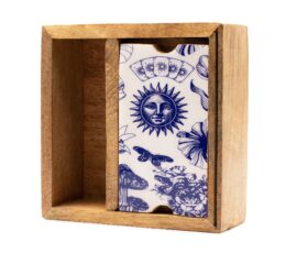 Two Section Tarot Box with Card Holder