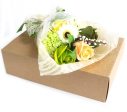 Boxed Hand Soap Flower Bouquet - Green - Special