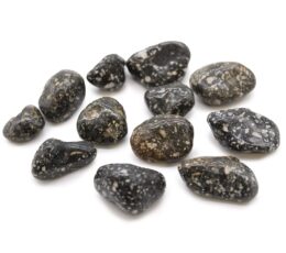 Bag of 12 Medium African Tumble Stones - Guinea Fowl Bag of 12 Medium