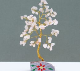 Rose Quartz Gemstone Tree - 80 Stones
