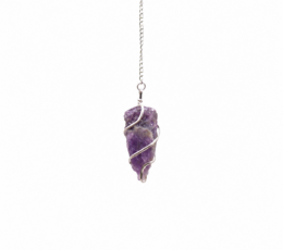 Raw Gemstone Pendulum - Amethyst