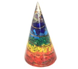 Orgonite Cone - 80mm - Multichip