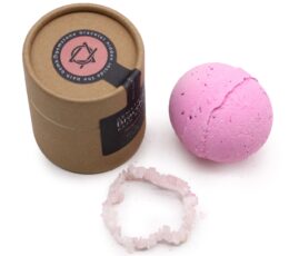 Rose Quartz Gem Bracelet Bath Bomb