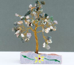 Tree Agate Gemstone Tree- 80 Stones