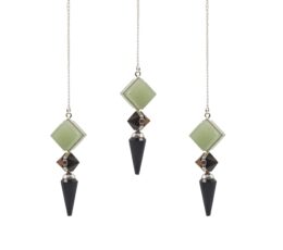 Builder of Realms - Three Piece Pendulum - Black Agate - Green Aventurine - Tiger Eye