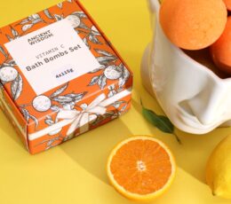 Zesty Vitamin C Bath Bombs Set – Aromatherapy Quartet