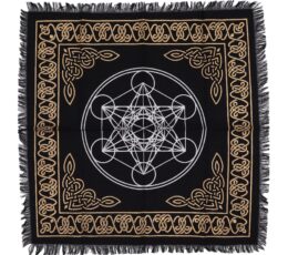Esoteric Fringed Altar Cloth - Chakra Chart