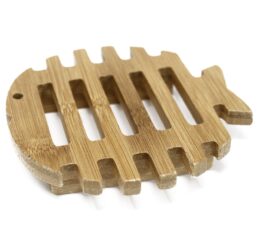 Hemu Wood Soap Dish - Fish