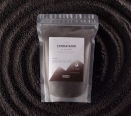 Fragranced Candle Sand - Black - Spirited - 300g