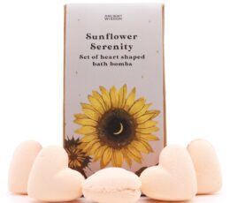 Sunflower Serenity Bath Heart Gift Set