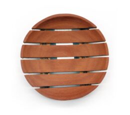 Classic Mahogany Soap Dish - Round