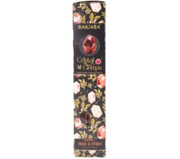 Banjara Cristal Gemas Incense Sticks - Garnet Musk & Amber