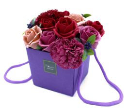 Soap Flower Bouqet - Purple Flower Garden