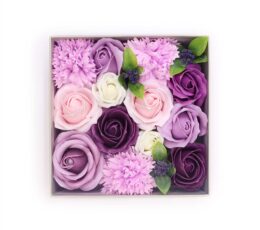 Square Box - Lavender Rose & Carnation
