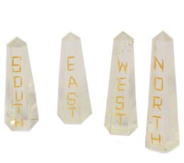Points of the Compass Quartz Stone Set