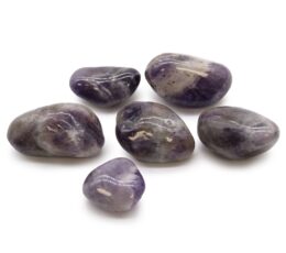 Bag of 6 Large African Tumble Stones - Amethyst