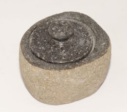 Natural Riverstone Grounding Pot - Small (aprox 9x7cm)