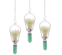 Angel Pendulum with Ring- Green Aventurine