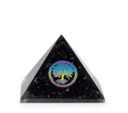 Small Organite Pryamids 5.5x4.5cm - Tree of Life - Black Tormaline Chips