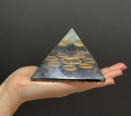 Orgonite Pyramid - Midnight Om Chakra - 90mm