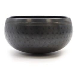 Small Black Beaten Bowl - 14cm
