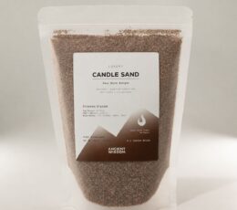 Fragranced Candle Sand - Mocha Brown - Crimson Crystal - 300g