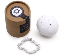 White Jasper Gem Bracelet Bath Bomb