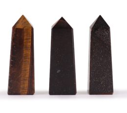 Gemstone Obelisk Point approx 5cm - Tiger Eye