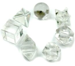 Geometric Seven Piece Crystal Set
