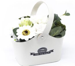 Bouquet Petite Basket - Pastal Green