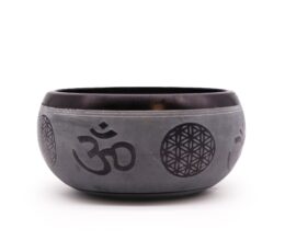 Earth Powder Singing Bowl - Om Five Buddha - 16cm