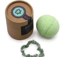 Green Aventurine Gem Bracelet Bath Bomb